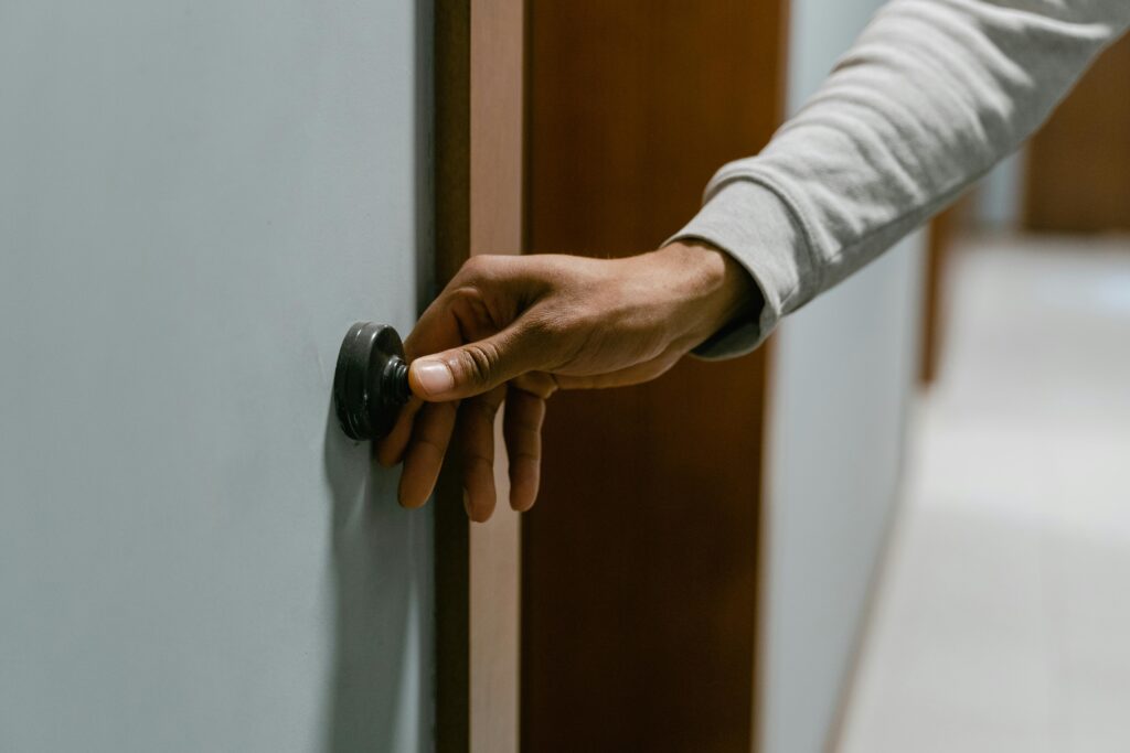 Smart lock and CCTV system installed in a secure holiday home in the UAE