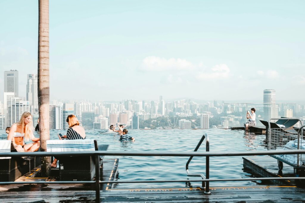 Mediterranean rooftop pool