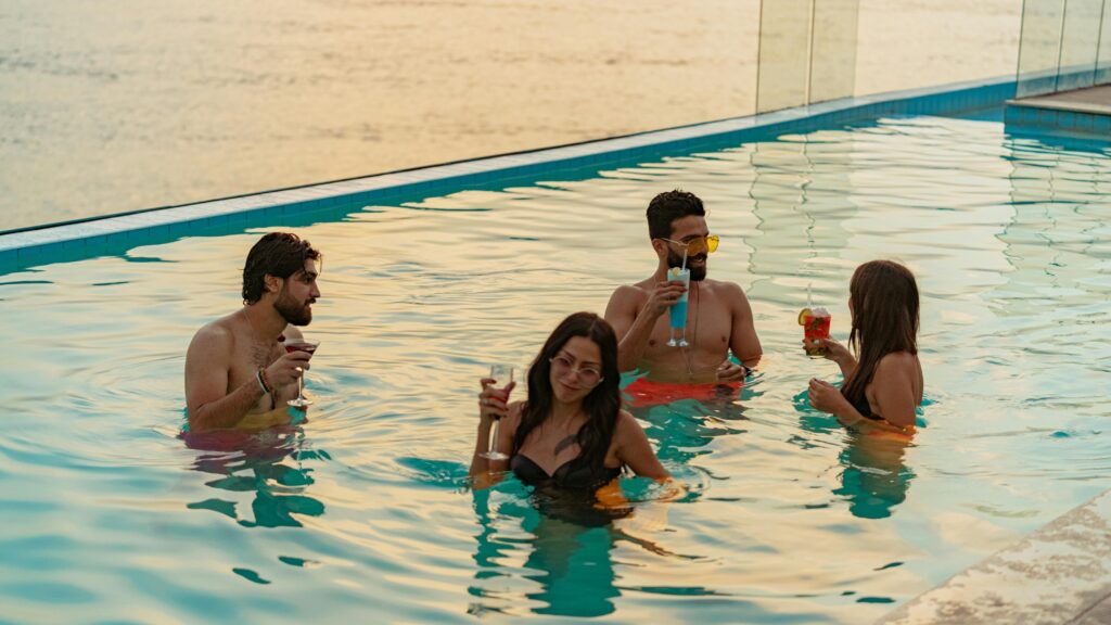 ool party at FIVE Palm Jumeirah rooftop
