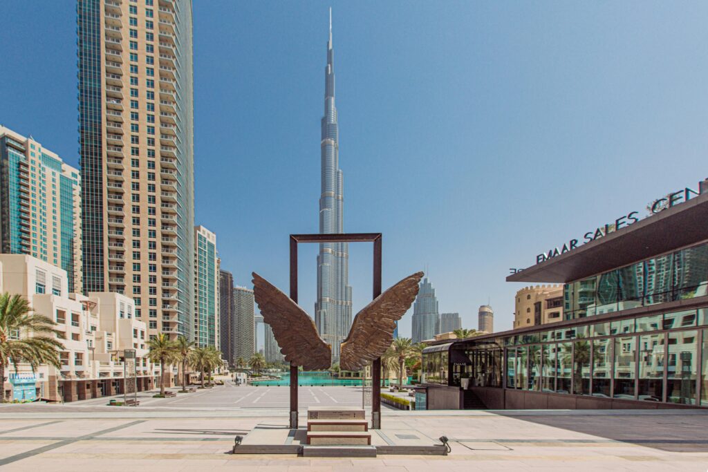 Holiday rental in Dubai with view of famous tourist attractions