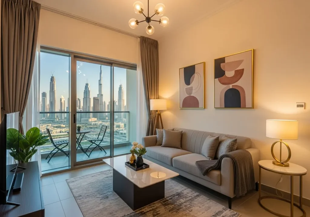 Affordable Airbnb apartment in Dubai with city view