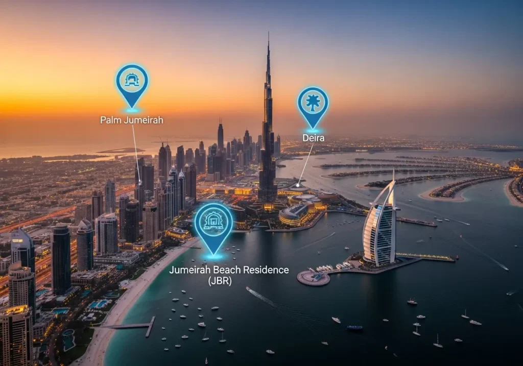 Dubai daily rentals areas