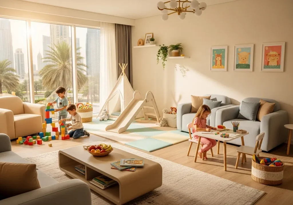 : Family-friendly holiday home in Dubai with play area and safe furniture