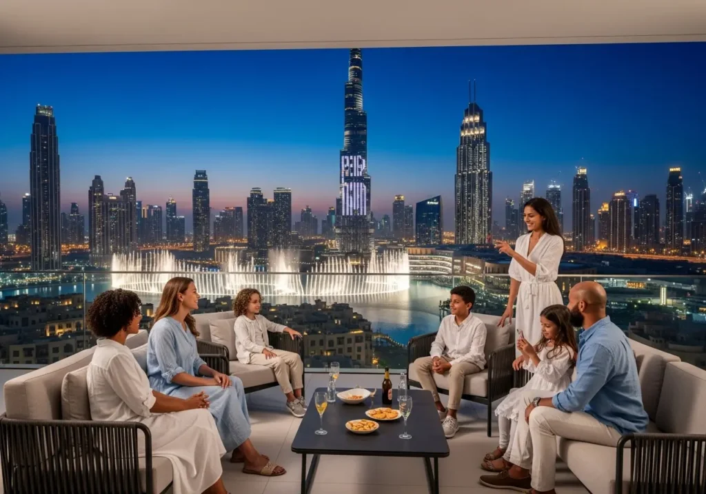 Tourists staying near Dubai attractions